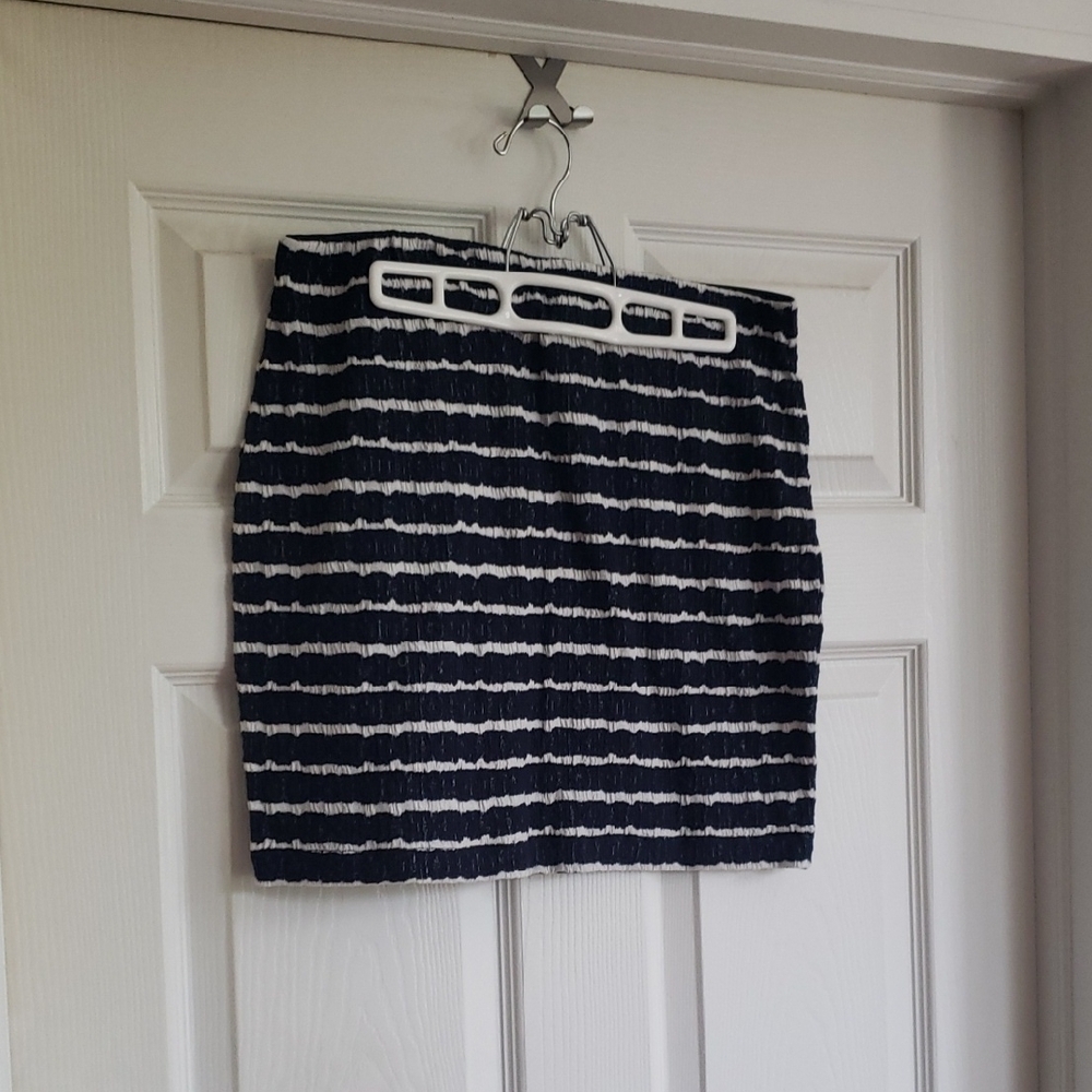 Chelsea & Violet Navy and White Mini Skirt